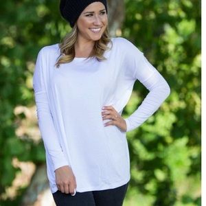 TWO Piko small flowy bamboo tops